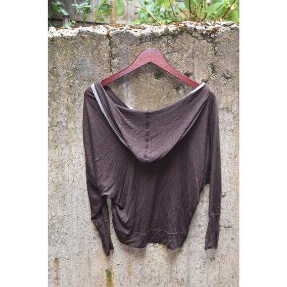 Splendid Brown Lightweight Hoodie Pullover – Women’s Size Small - Picture 2 of 4